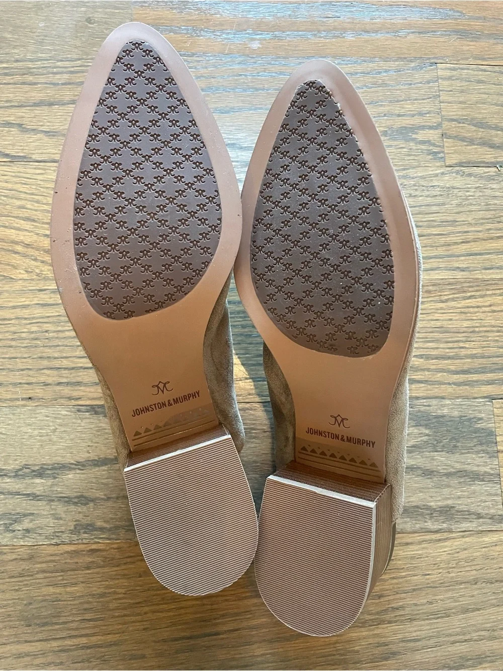 Johnston & Murphy suede slip